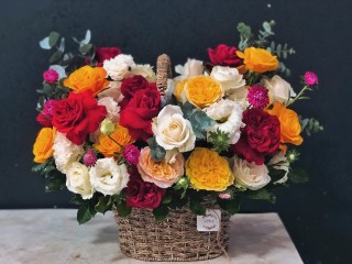 Dau Tieng Congratulation Flower Basket 12