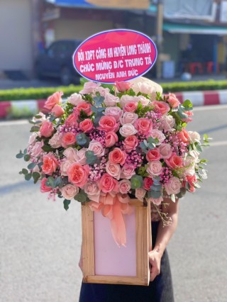 Phu Giao Congratulation Flower Basket 10