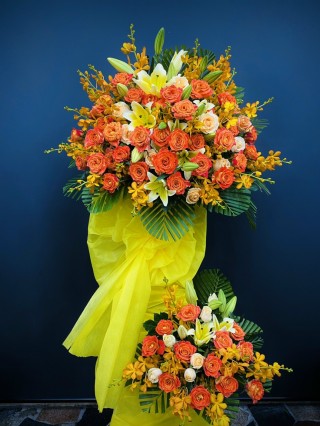 Bac Tan Uyen Congratulation Flower Shelf 07